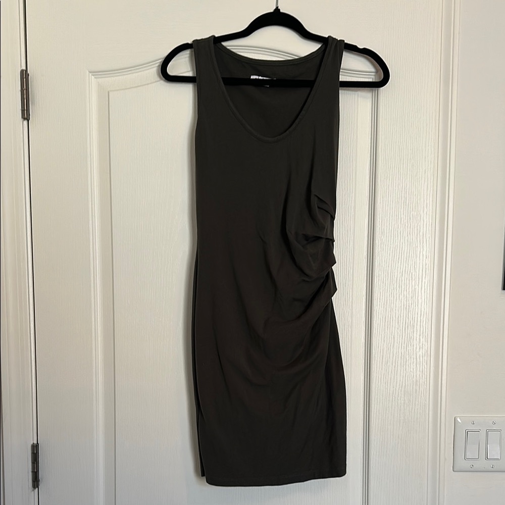 Athleta Dark Gray Sleeveless Mini Dress